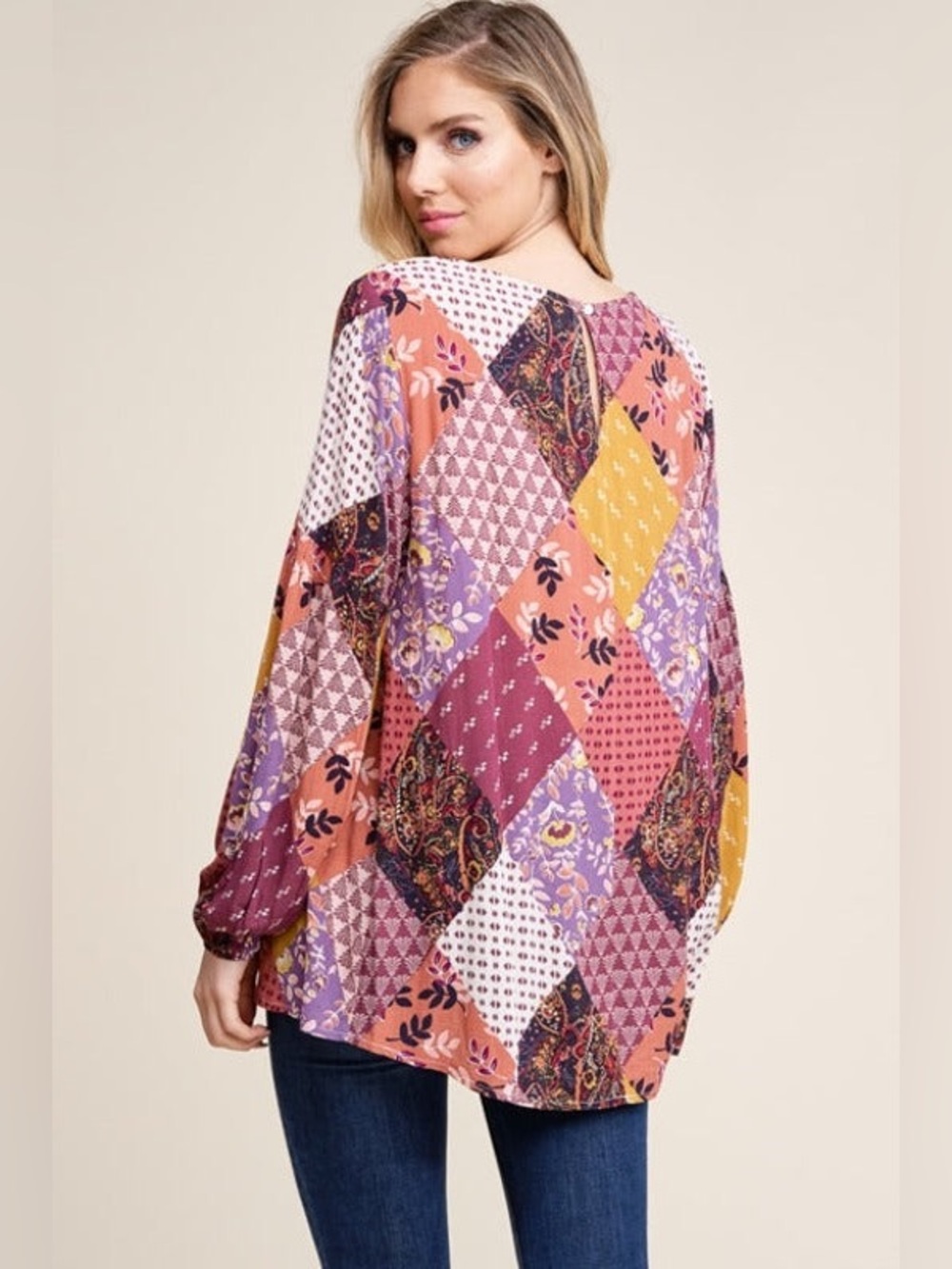 Staccato patchwork blouse - Picture 7 of 8